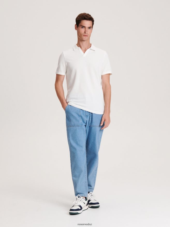 Reserved Men Regular Fit Polo Shirt P6H08T1136 Apparel White