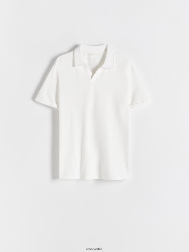 Reserved Men Regular Fit Polo Shirt P6H08T1136 Apparel White