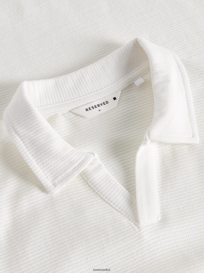 Reserved Men Regular Fit Polo Shirt P6H08T1136 Apparel White