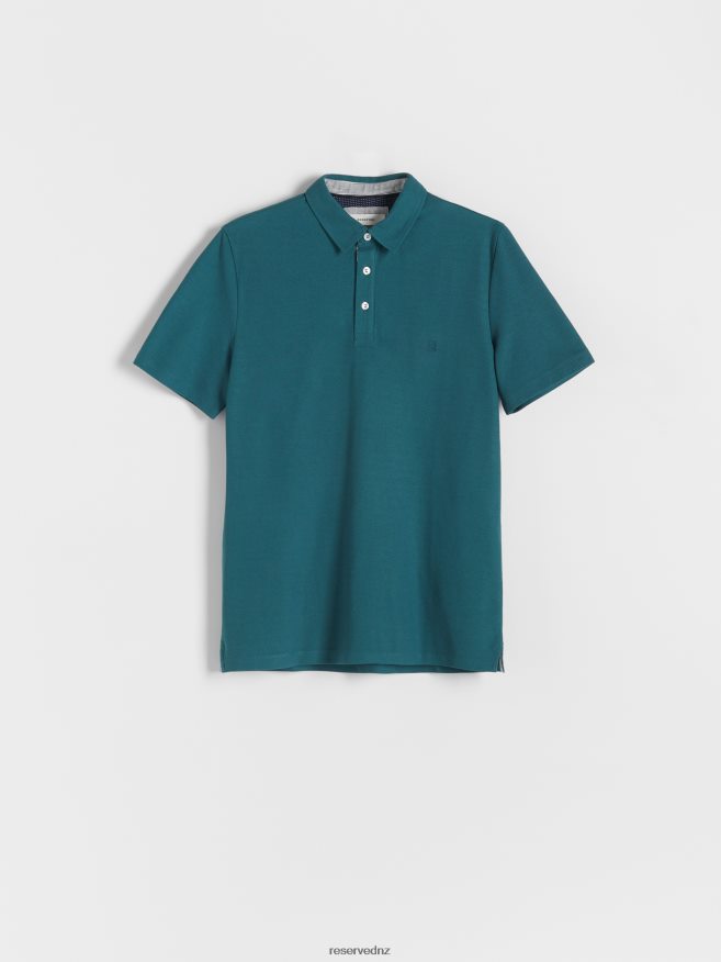 Reserved Men Regular Fit Polo Shirt P6H08T1326 Apparel Dark Turquoise