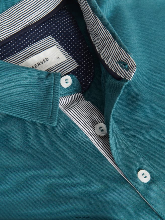 Reserved Men Regular Fit Polo Shirt P6H08T1326 Apparel Dark Turquoise