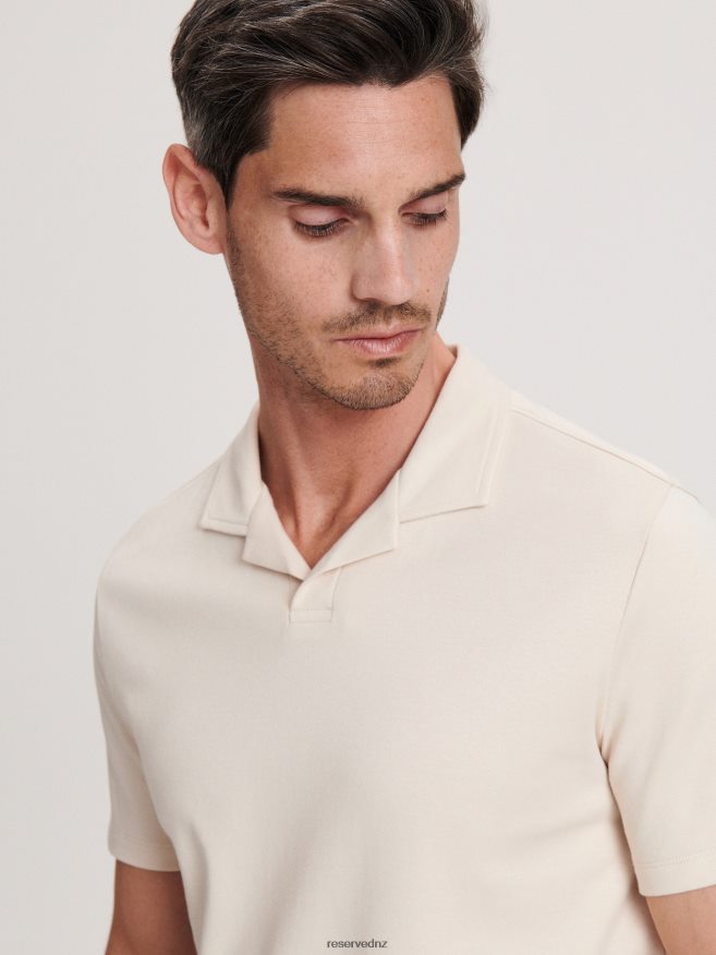 Reserved Men Regular Fit Polo Shirt P6H08T1329 Apparel Beige