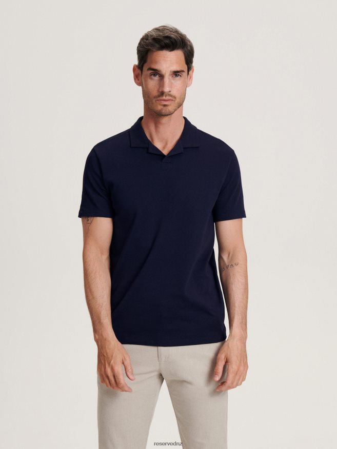 Reserved Men Regular Fit Polo Shirt P6H08T1330 Apparel Navy