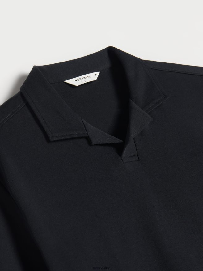 Reserved Men Regular Fit Polo Shirt P6H08T1332 Apparel Black