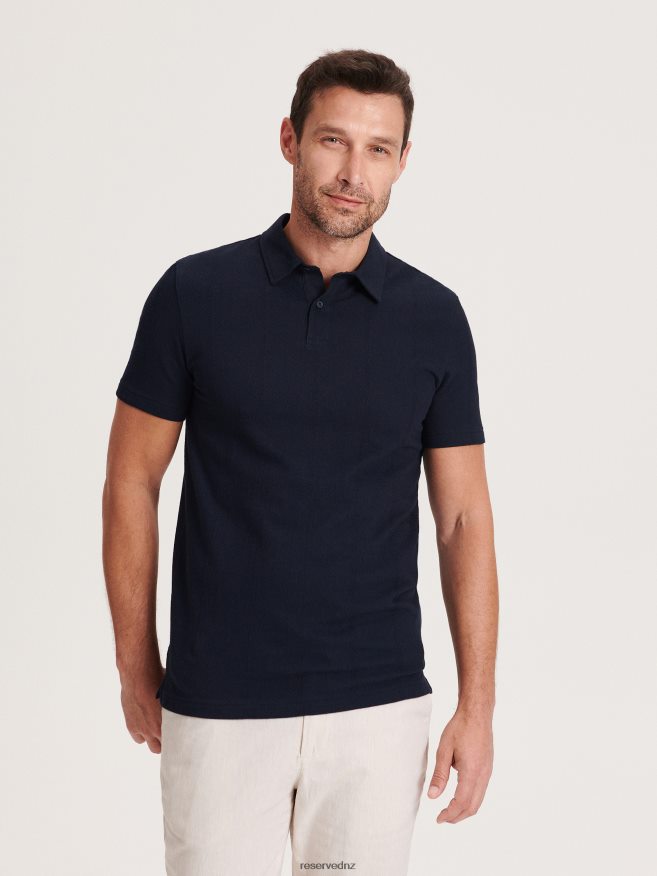 Reserved Men Regular Fit Polo Shirt P6H08T1334 Apparel Navy