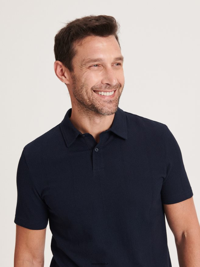 Reserved Men Regular Fit Polo Shirt P6H08T1334 Apparel Navy