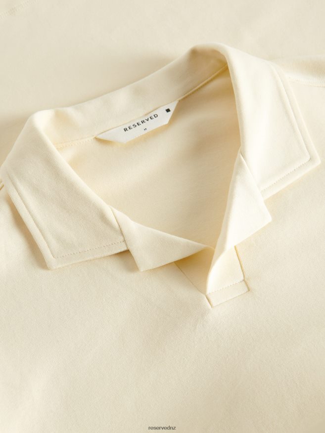 Reserved Men Regular Fit Polo Shirt P6H08T1337 Apparel Light Yellow