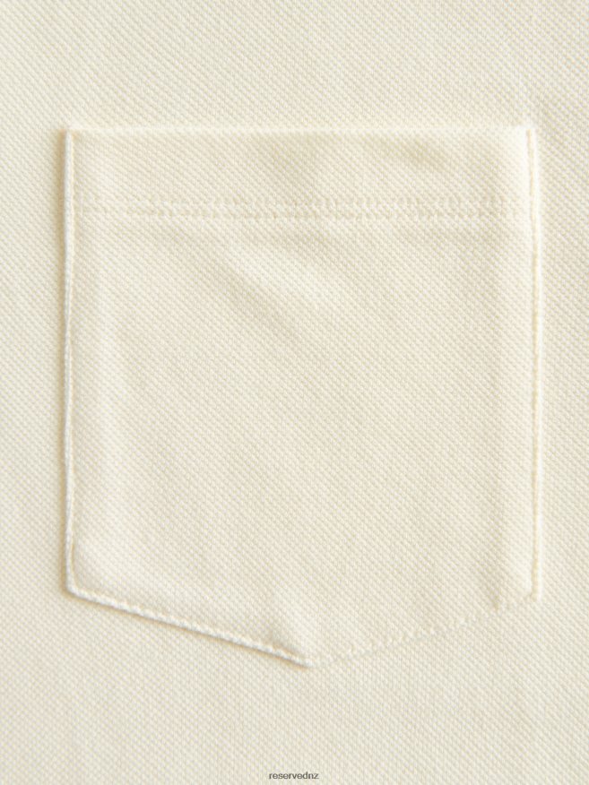 Reserved Men Regular Fit Polo Shirt P6H08T1339 Apparel Cream