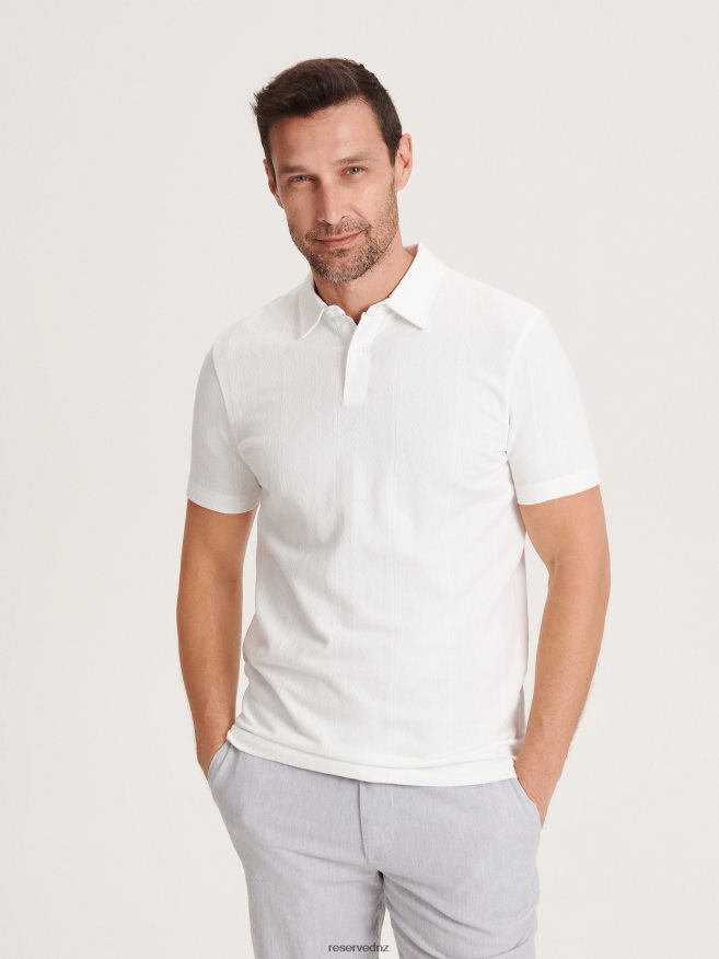 Reserved Men Regular Fit Polo Shirt P6H08T1343 Apparel White