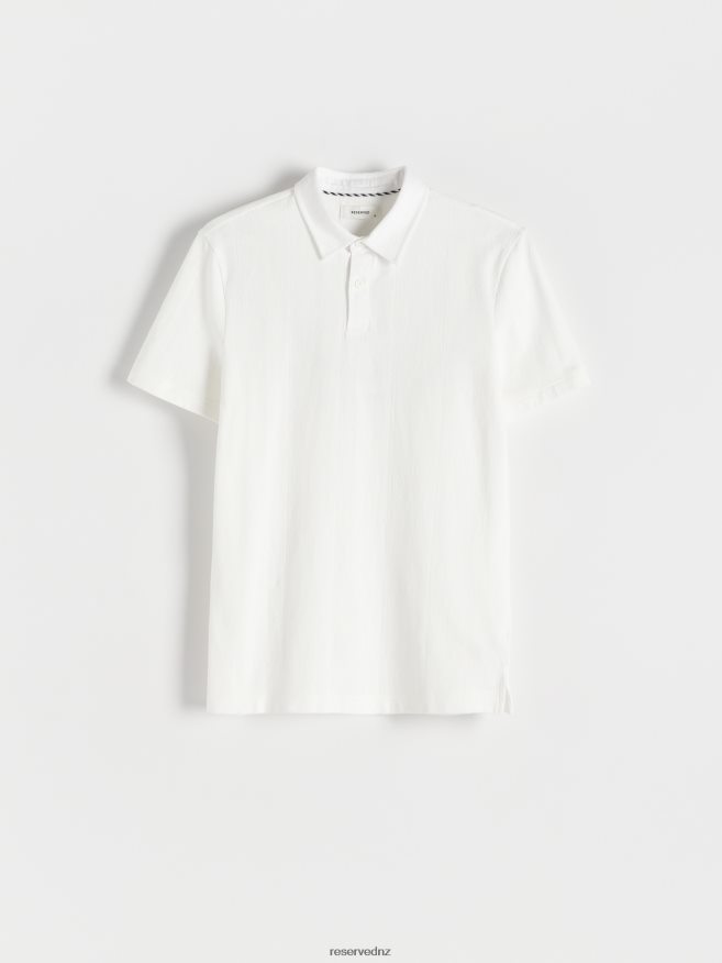 Reserved Men Regular Fit Polo Shirt P6H08T1343 Apparel White