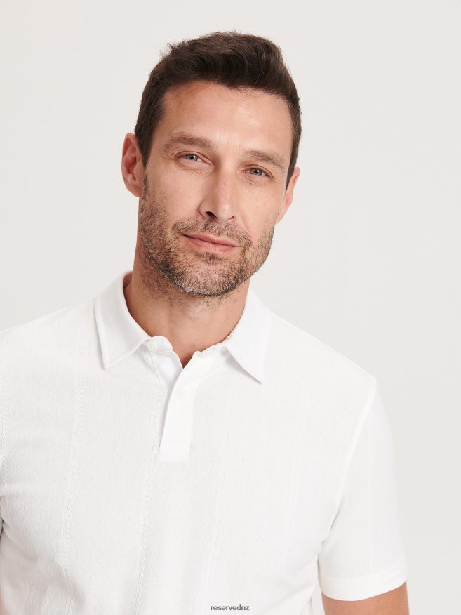 Reserved Men Regular Fit Polo Shirt P6H08T1343 Apparel White