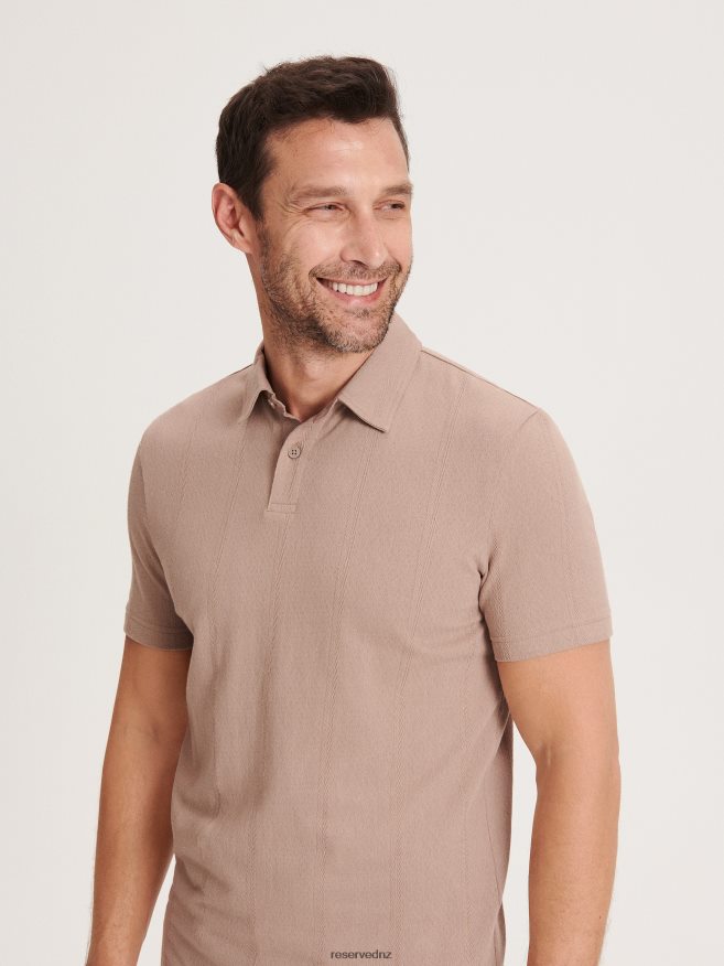 Reserved Men Regular Fit Polo Shirt P6H08T1345 Apparel Beige
