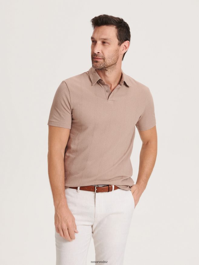 Reserved Men Regular Fit Polo Shirt P6H08T1345 Apparel Beige