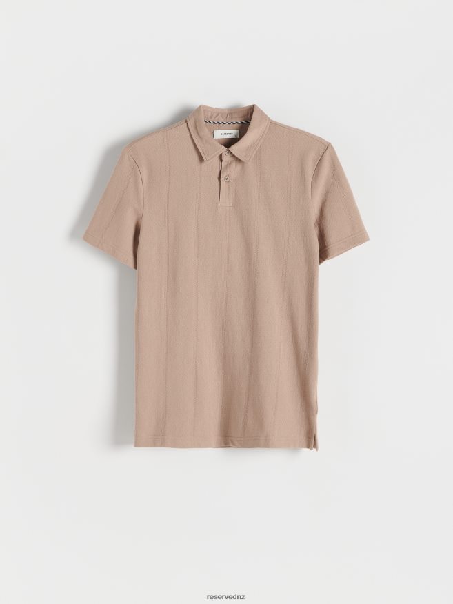 Reserved Men Regular Fit Polo Shirt P6H08T1345 Apparel Beige