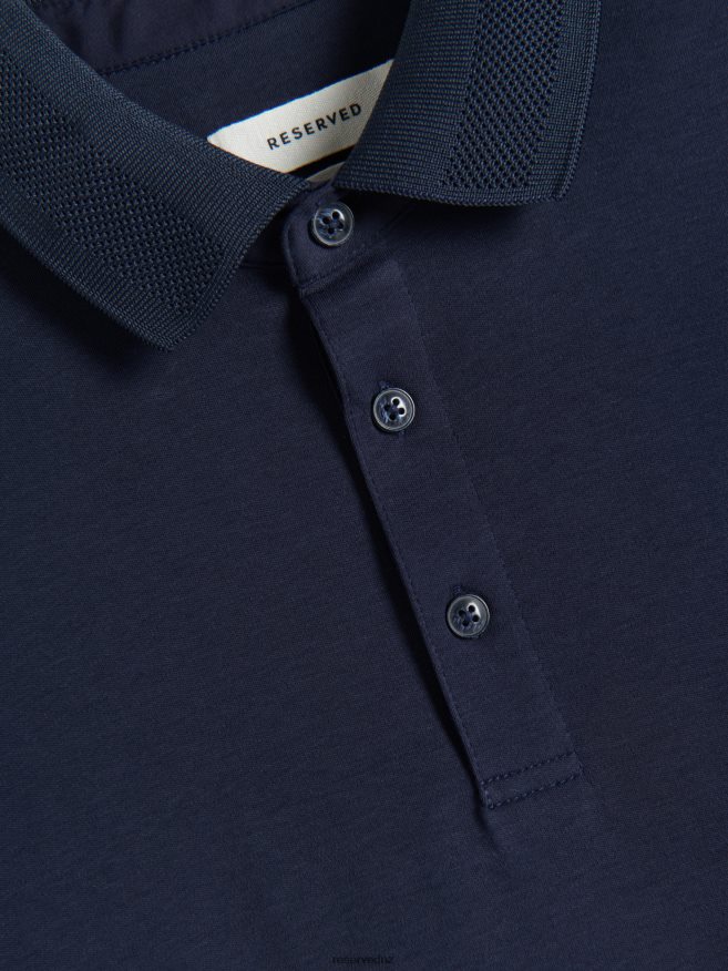 Reserved Men Slim Fit Polo Shirt P6H08T1122 Apparel Navy