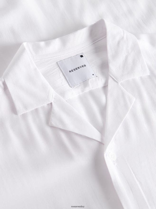 Reserved Men Comfort Fit Viscose Shirt P6H08T1400 Apparel White