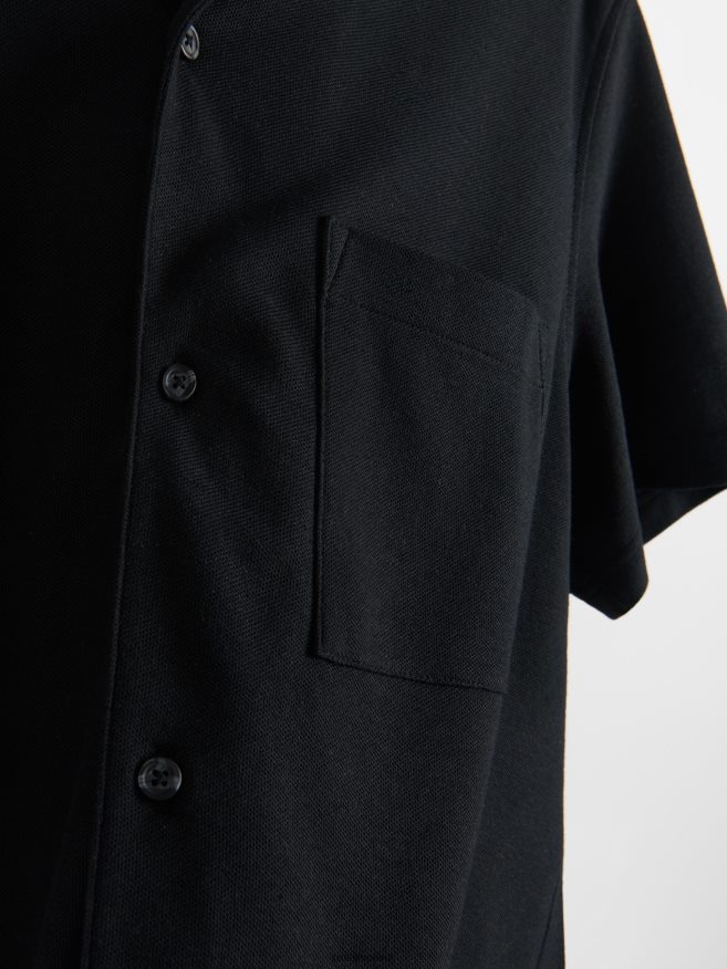 Reserved Men Oversized Shirt P6H08T1373 Apparel Black