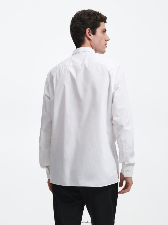 Reserved Men Regular Fit Cotton Shirt P6H08T1397 Apparel White