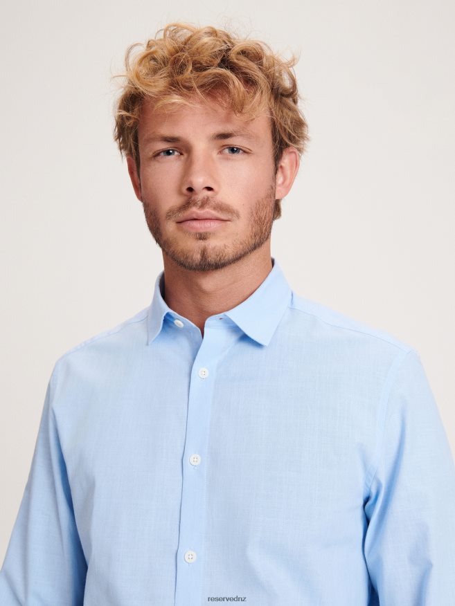 Reserved Men Regular Fit Shirt P6H08T1364 Apparel Light Blue