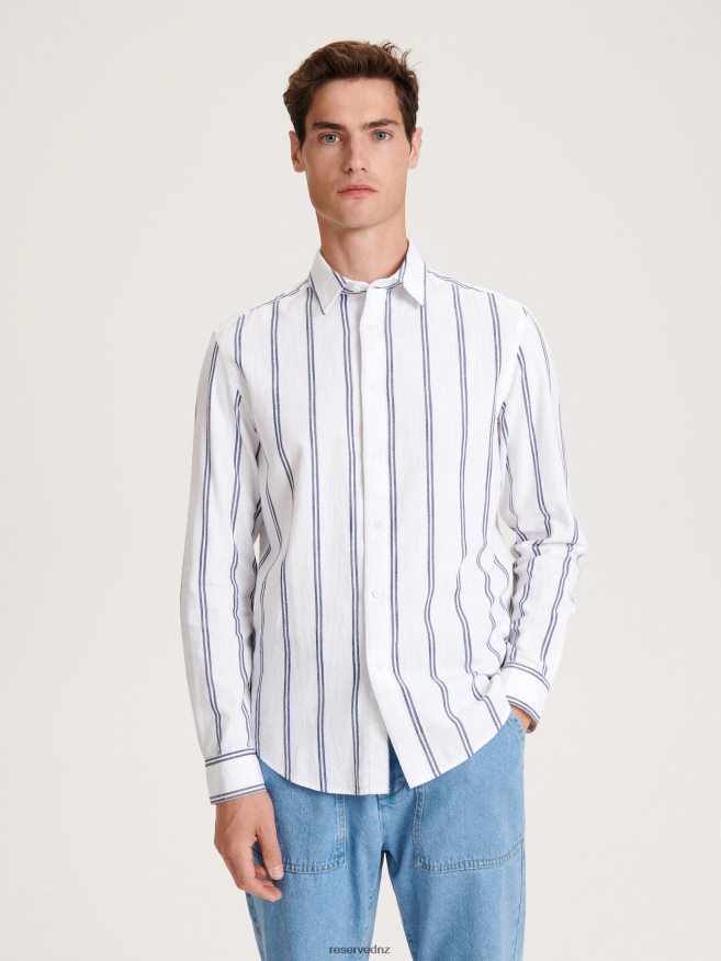 Reserved Men Regular Fit Shirt P6H08T1365 Apparel Pale Blue