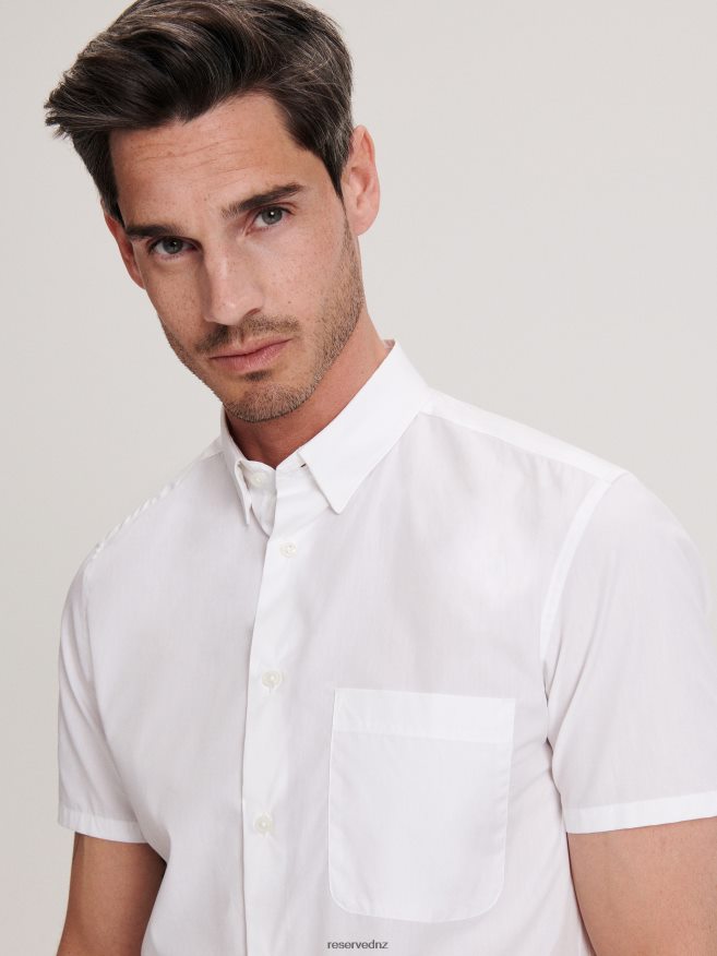 Reserved Men Regular Fit Shirt P6H08T1379 Apparel White