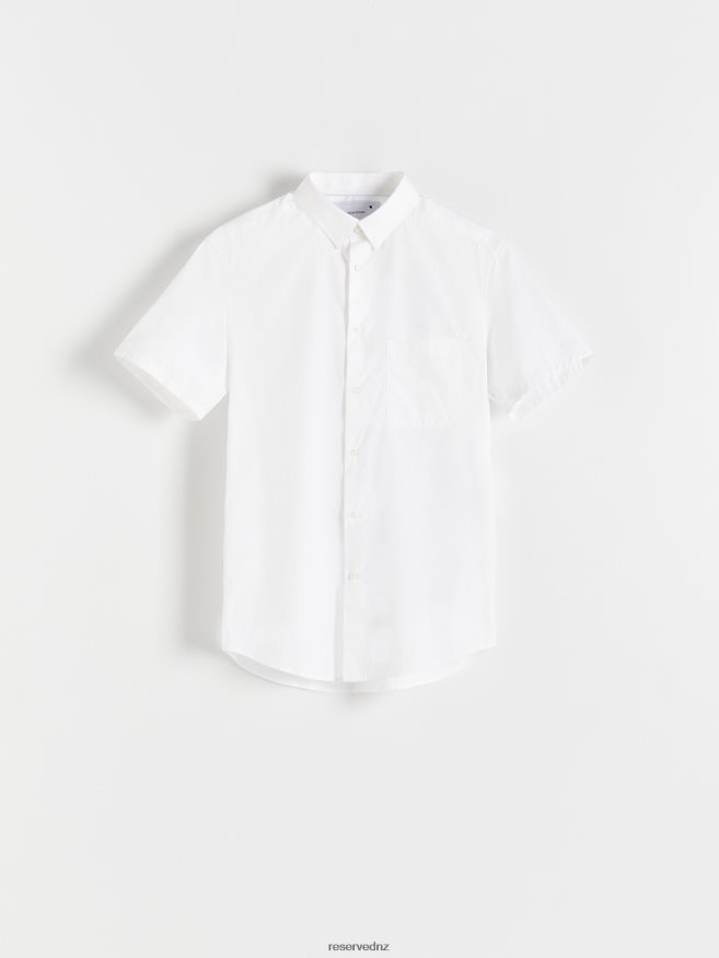 Reserved Men Regular Fit Shirt P6H08T1379 Apparel White