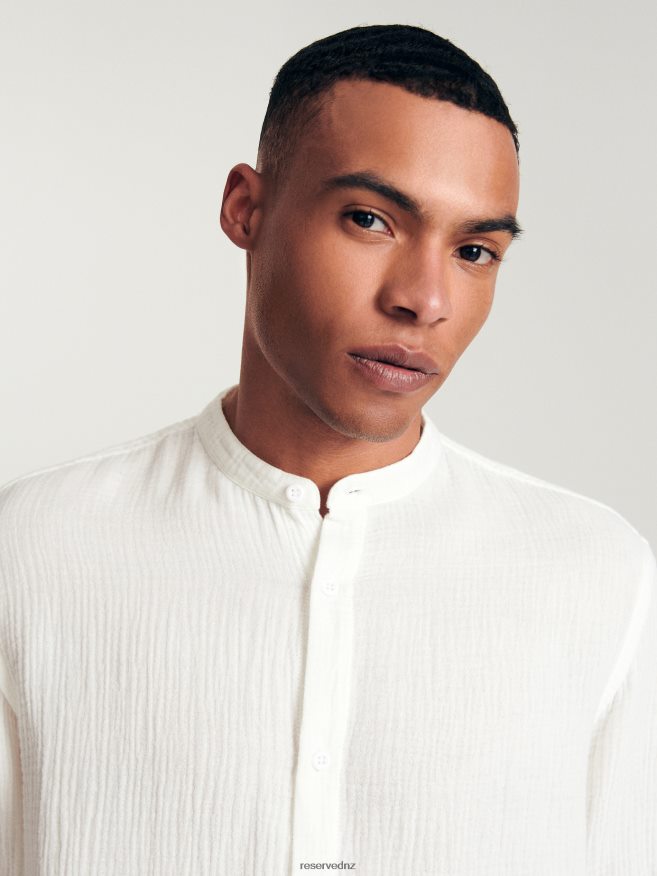 Reserved Men Regular Fit Shirt P6H08T1380 Apparel White