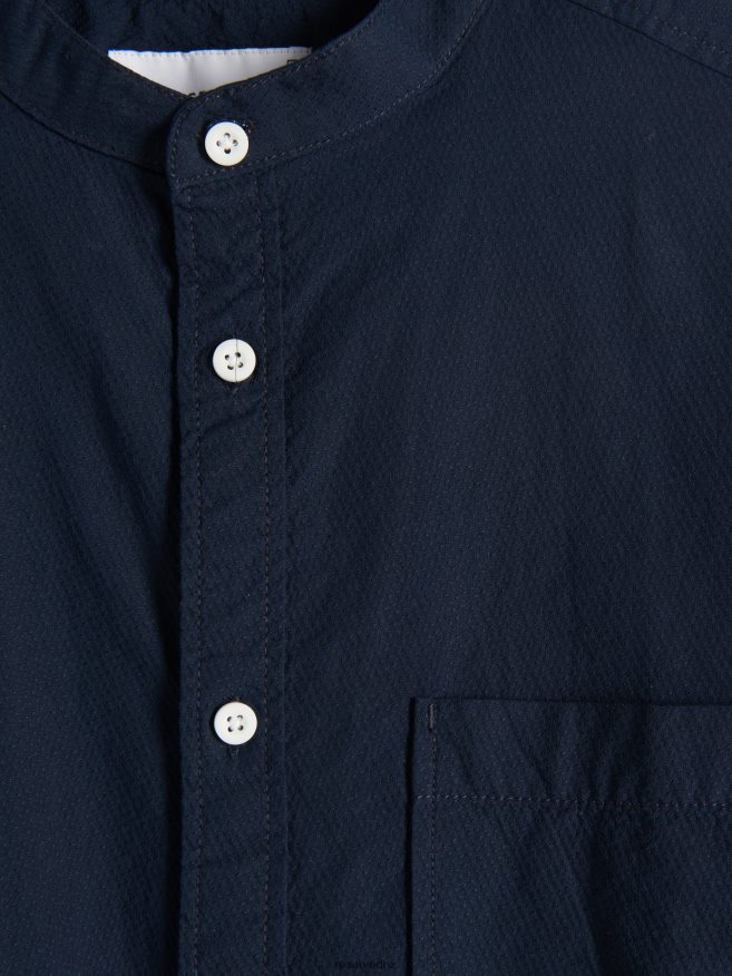 Reserved Men Regular Fit Shirt P6H08T1401 Apparel Navy