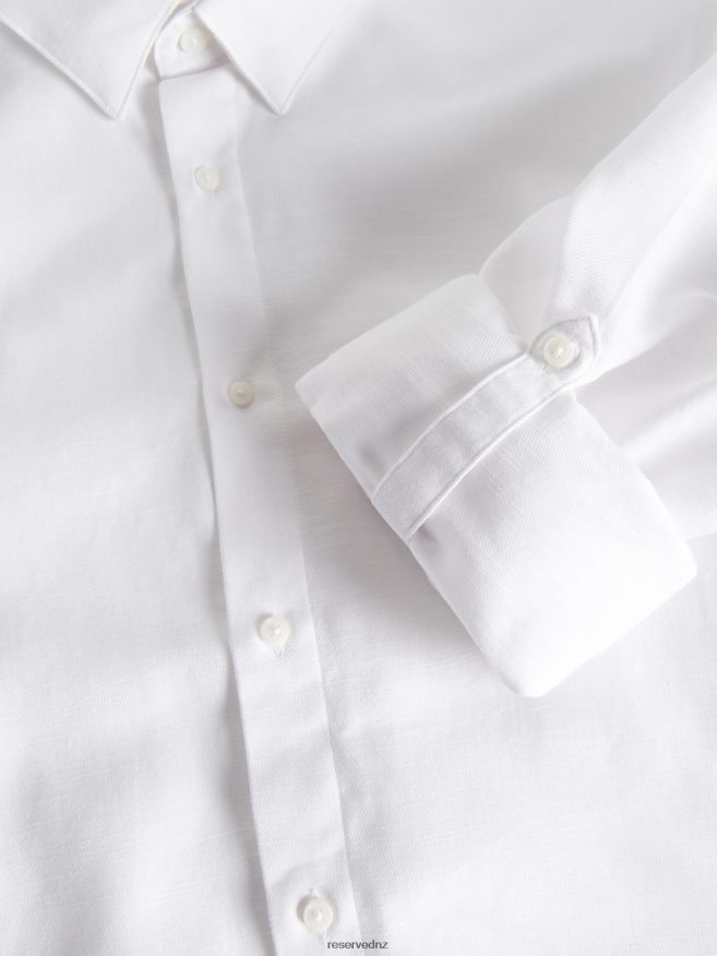 Reserved Men Regular Fit Shirt P6H08T1402 Apparel White