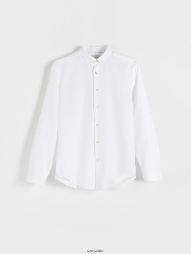 Reserved Men Regular Fit Shirt P6H08T1404 Apparel White