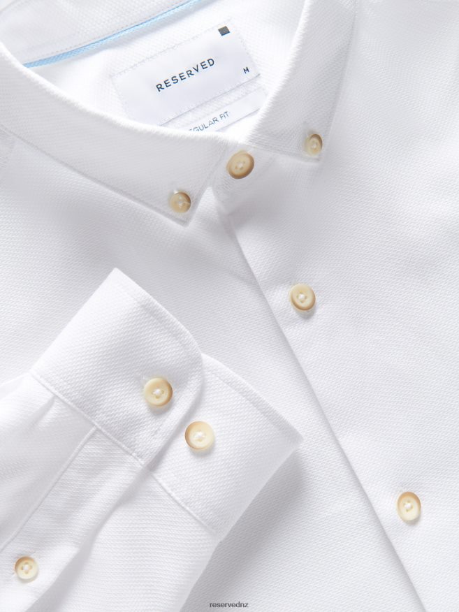 Reserved Men Regular Fit Shirt P6H08T1404 Apparel White