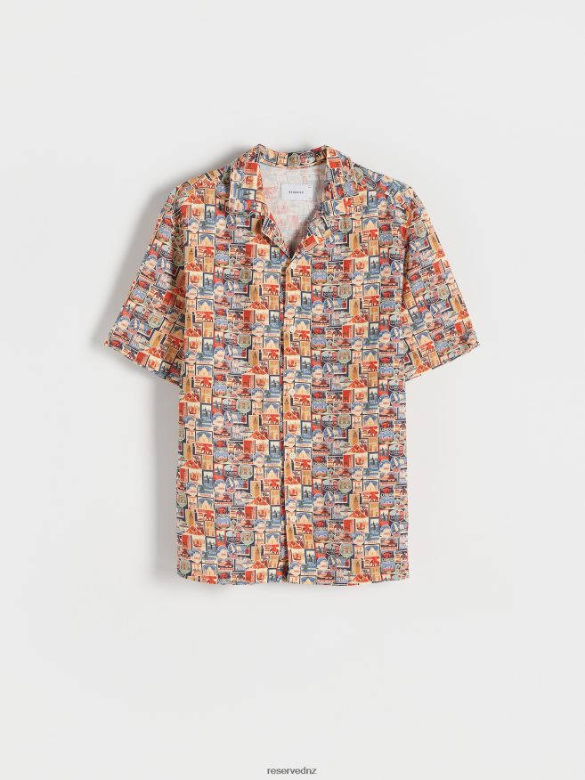 Reserved Men Regular Fit Viscose Shirt P6H08T1375 Apparel Multicolor