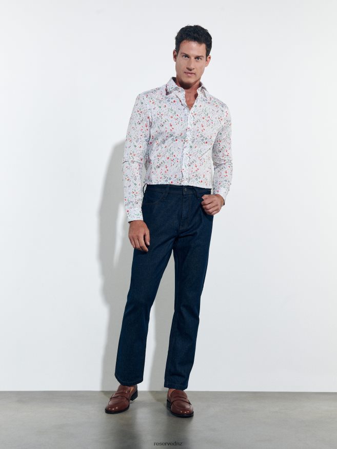 Reserved Men Slim Fit Shirt P6H08T1370 Apparel White