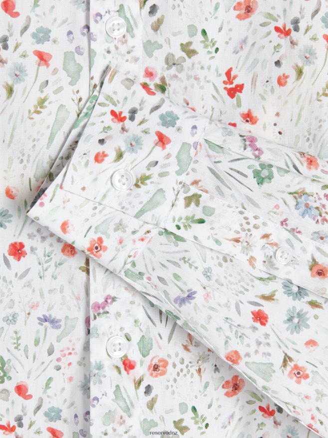 Reserved Men Slim Fit Shirt P6H08T1370 Apparel White