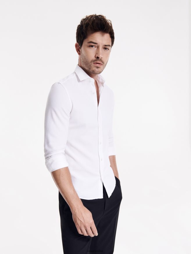 Reserved Men Super Slim Fit Shirt P6H08T1394 Apparel White