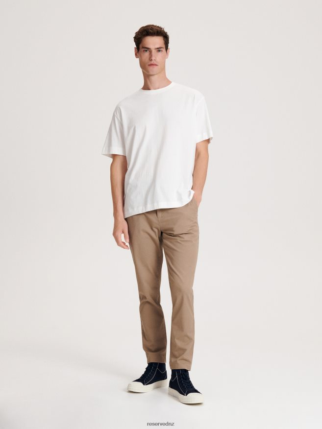 Reserved Men Boxy T-Shirt P6H08T1154 Apparel Cream