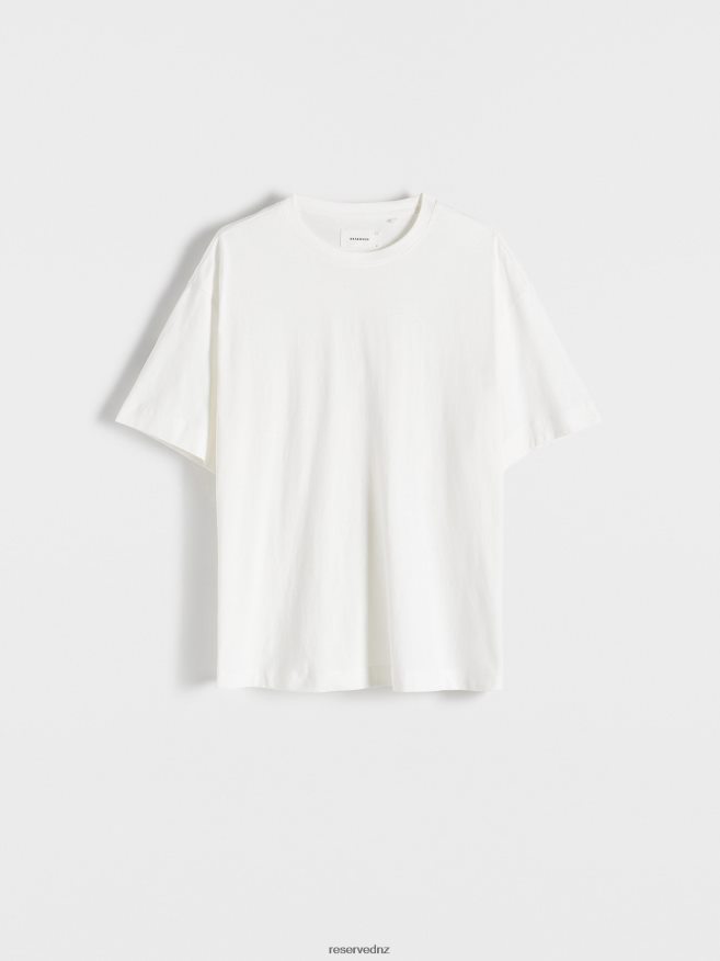 Reserved Men Boxy T-Shirt P6H08T1154 Apparel Cream