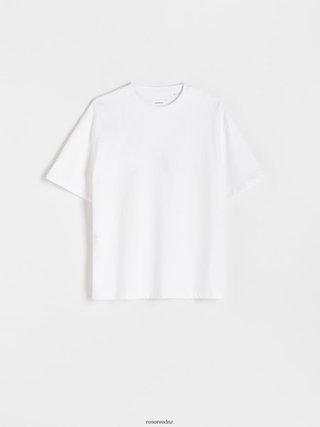 Reserved Men Boxy T-Shirt P6H08T1211 Apparel White