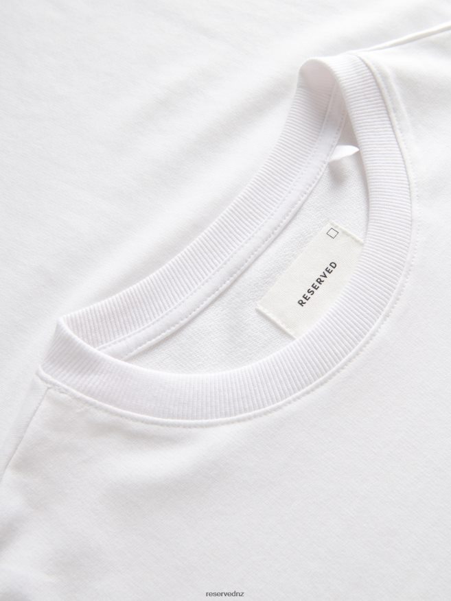 Reserved Men Boxy T-Shirt P6H08T1211 Apparel White