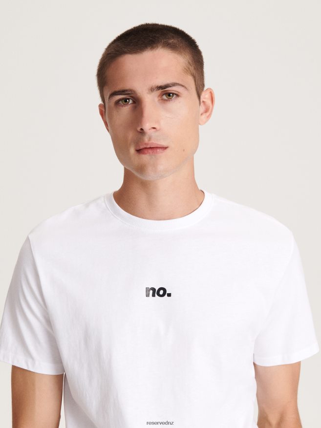 Reserved Men Comfortable Regular Fit T-Shirt With Print P6H08T1155 Apparel White