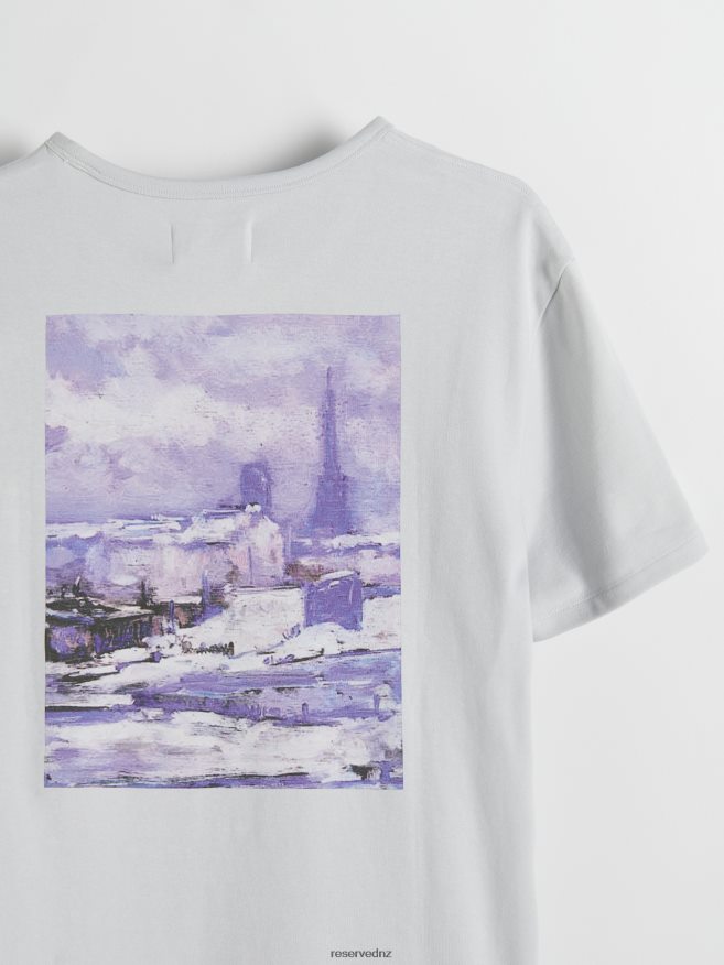 Reserved Men Fashion Regular Fit T-Shirt With Print P6H08T1274 Apparel Light Grey