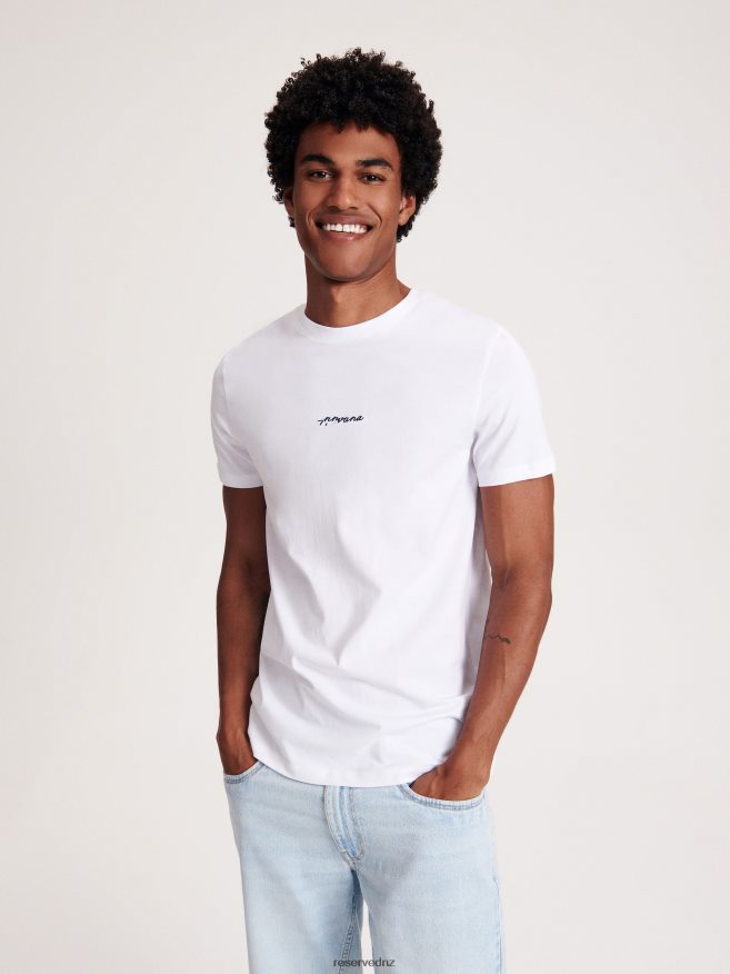 Reserved Men Fashion Regular Fit T-Shirt With Print P6H08T1301 Apparel White