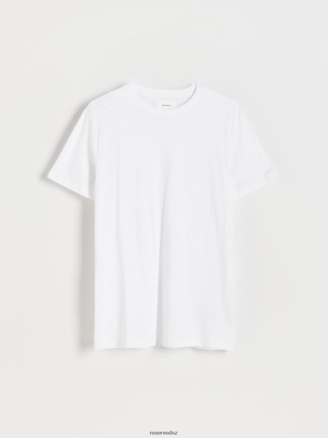 Reserved Men New Regular Fit T-Shirt P6H08T1199 Apparel White