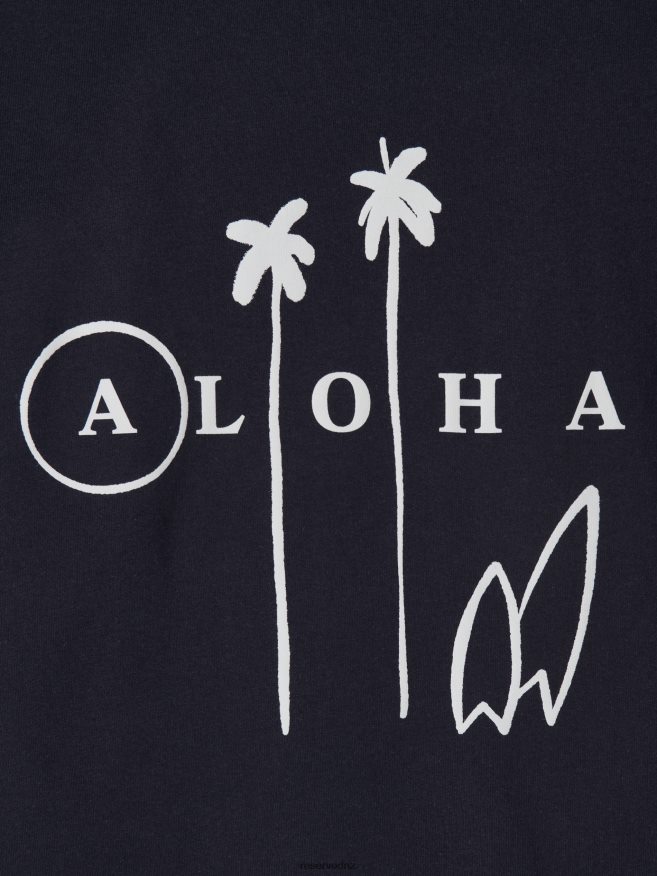 Reserved Men New Regular Fit T-Shirt With Print P6H08T1257 Apparel Navy