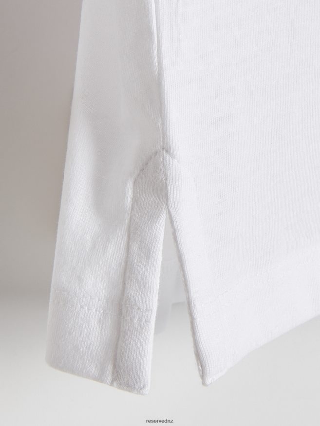 Reserved Men New Style Regular Fit T-Shirt P6H08T1151 Apparel White