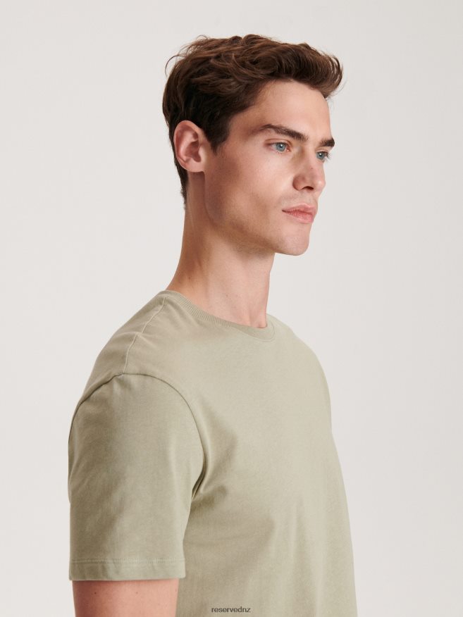 Reserved Men New Style Regular Fit T-Shirt P6H08T1191 Apparel Light Green