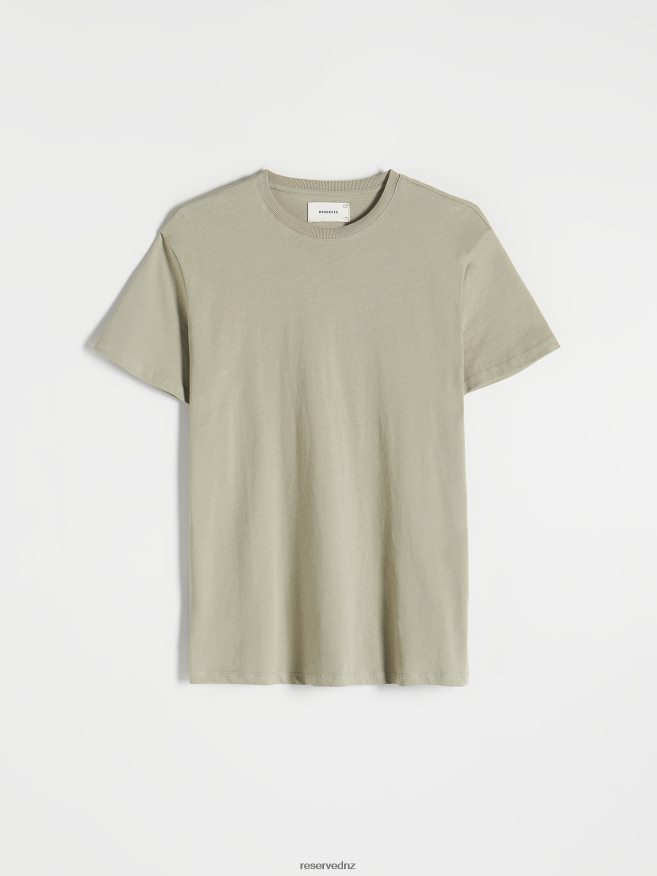 Reserved Men New Style Regular Fit T-Shirt P6H08T1191 Apparel Light Green