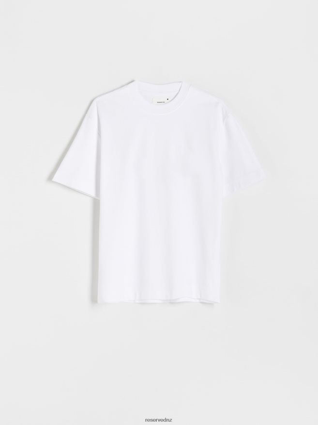 Reserved Men Oversized T-Shirt P6H08T1171 Apparel White