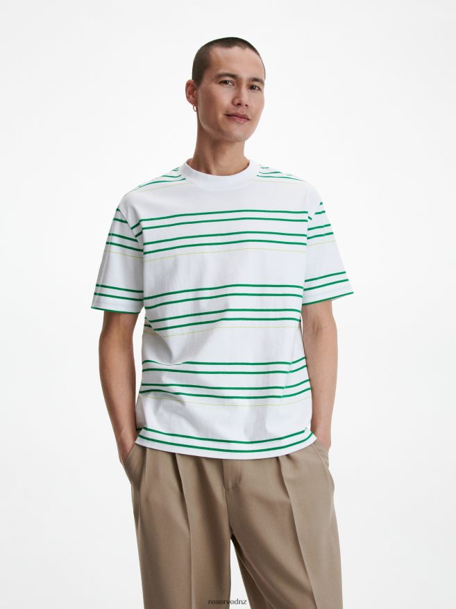 Reserved Men Oversized T-Shirt P6H08T1273 Apparel White