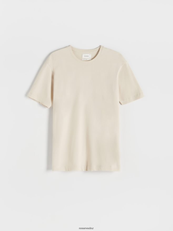 Reserved Men Oversized T-Shirt P6H08T1279 Apparel Beige